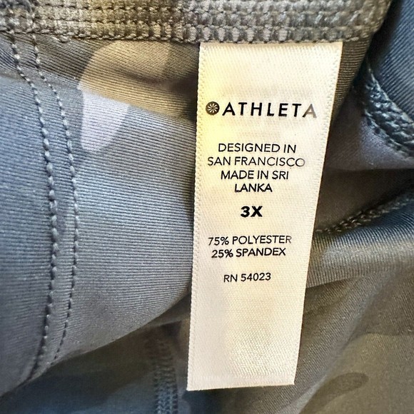 ATHLETA Ultimate‎ Camo 7/8 Tight - Heather Grey - Size 3X 2 Stash Pockets - $89 - Picture 12 of 13